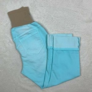 Motherhood Maternity blue crop pants